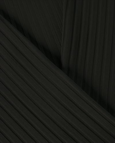 Women Cross V Neck Ribbed Long Sleeve Shirt Slim Fit Pullover Sweater Casual Basic Chic Top for Office Daily Party4