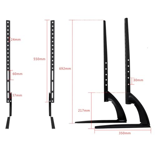 Support mural TV en acier robuste pour intégration parfaite d'écrans 39-75''