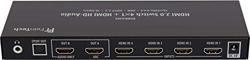 Matrix Switch HDMI 2.0 FeinTech VSW04202 4x1 avec extractor audio 7.1 ARC - 4