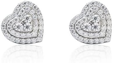 Moissanite Stud Earrings for Men & Women – 925 Sterling Silver, Screw Back, Diamond Tester Approved, Luxury Gift Box Included