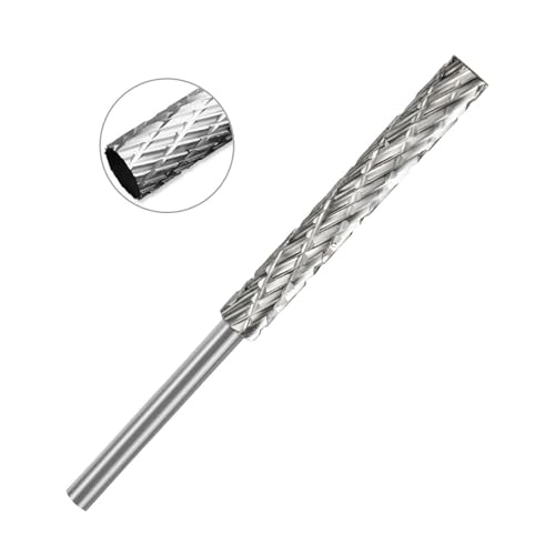 Fresa rotativa de acero rápido mango 3mm doble corte miniatura 7