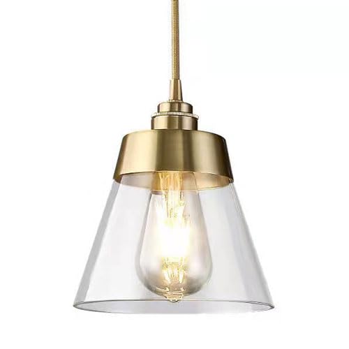 Suspension à vis E27 design moderne en verre pour restaurant