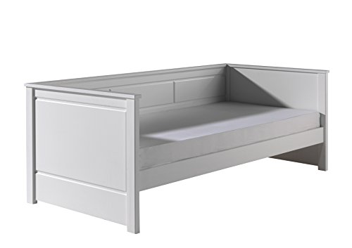 Vipack 'Autobett pikb9014 Pino Bett Kapitän weiß Kiefer 209 x 99 x 76 cm