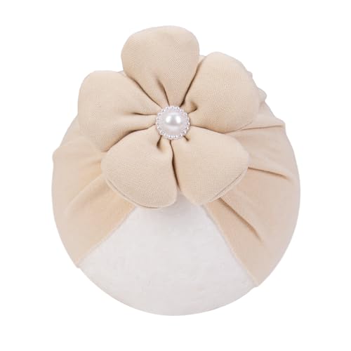 KIDOCHEESE Baby Turban Hats Baby Girl Flower Cap Hats Knot Soft Cute Beanie for Newborn Infant Toddlers Kids3