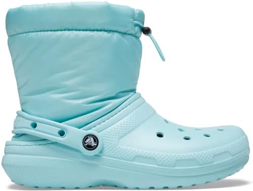 Crocs Unisex Classic Lined Neo Puff Fuzzy Winter Boots Snow, Pure Water, Numeric_12 US Men | Image 5