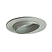 Jesco Lighting TM5513ST 5-Inch Aperture Line Voltage Trim Recessed Light, Adjustable Eyeball, Satin Chrome Finish