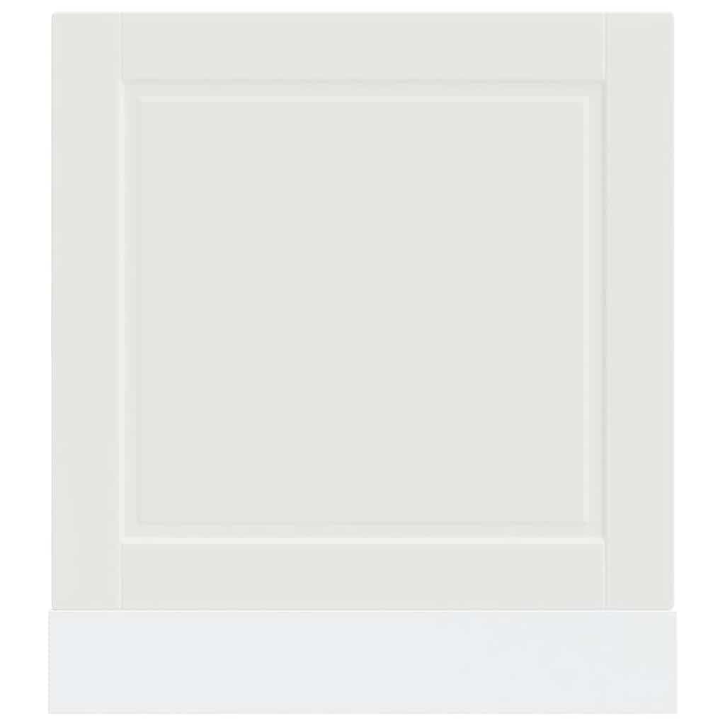 Porto osłona zmywarki do naczyń, biała, materiał drewnopochodny, 60 x 1,5 x 57 cm, osłona przednia do szafki kuchennej, chroni zmywarkę, łatwa w pielęgnacji, ponadczasowe wzornictwo do