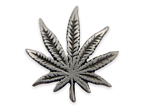 Image of Metal Marijuana Pot Leaf Weed Cannabis Accessory Jewelry Lapel Pin Perfect for Backpack, Hat or Lanyard by StockPins - Quantity 1