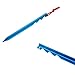 Menolana 10 Pieces Tent Stakes Ground Pegs Heavy Duty Aluminum Alloy with Storage Bag Tent Pegs with Reflective Pull Ropes for Camping, Blue