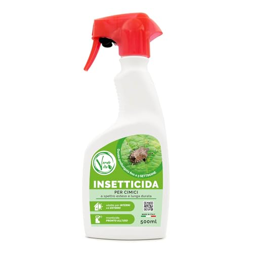 VerdeVita Insetticida Spray Cimici – Interno ed Esterno, Azione Rapida