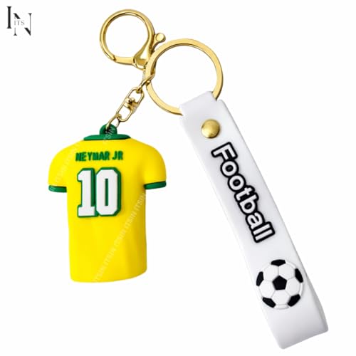 Image of Football jersey Keychain | Ronaldo key chains | messi Keychain | 3D Cute silicone key chain for bike men | soccer Keyring gifts for boys | anime key holder for bag