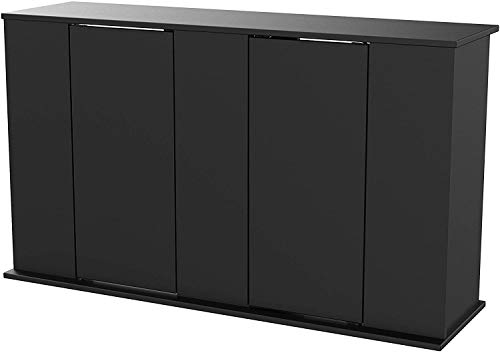 Aquatic Fundamentals 75-90 Gallon Aquarium Stand with Storage, Double Door Front Access, Black 36751-01-AMA