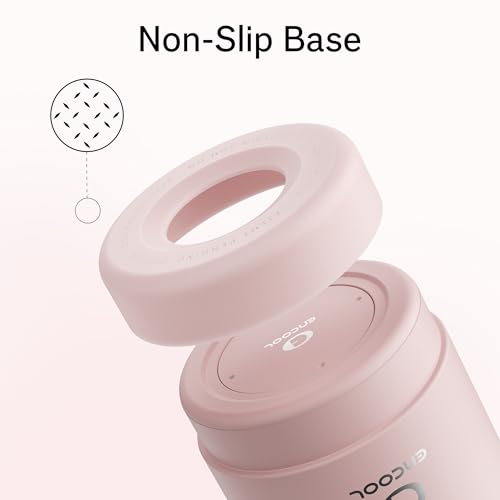 Insulated Water Bottle with Straw - Encool Stainless Steel Water Bottle, Reusable Leakproof and BPA-Free for Sports, Travel, Cold for 24 Hours, 24 oz, Cotton Candy - Image 5