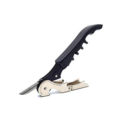 Pulltap's Genuine Classic 500 Corkscrew Wine Key Bottle Opener (Negro - Black) Cover