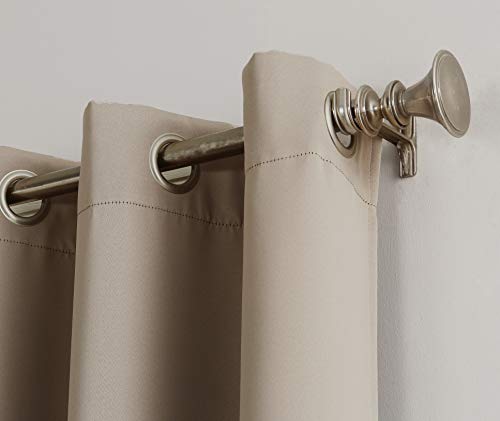 Sun Zero Easton Energy Saving Blackout Grommet Curtain Panel, 40" x 108", Stone, W 40" x L 108" (1 Panels) - Image 2