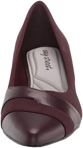 Easy Street womens Pump, Burgundy Suede, 6.5 Narrow US | Image 1
