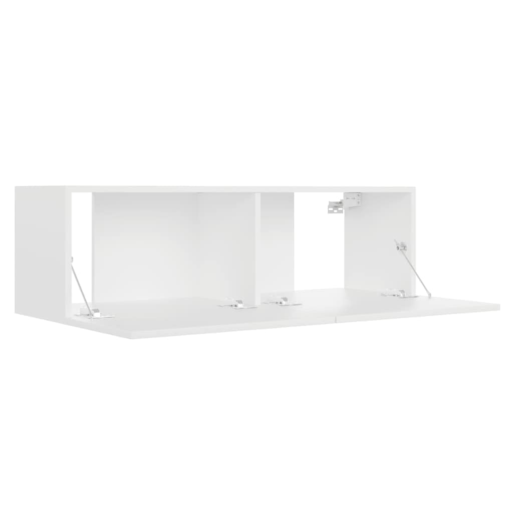 vidaXL Mobile Porta TV Credenza Consolle HiFi Buffet Madia Mobiletto Arredo unità Multimediale Armadietto Basso Bianco 100x30x30 cm in Truciolato