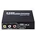 NEWCARE HDMI to RCA and HDMI Adapter Converter, 3RCA CVBS AV Composite Video Audio Adapter/Splitter, with PowerAdapter Support 1080P, PAL, NTSC, for HD TV, Older TV,Camera, Monitor, etc(Black)