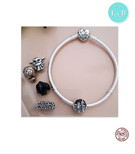 Berloque STAR WARS - RDD2 E C3PO em Prata 925