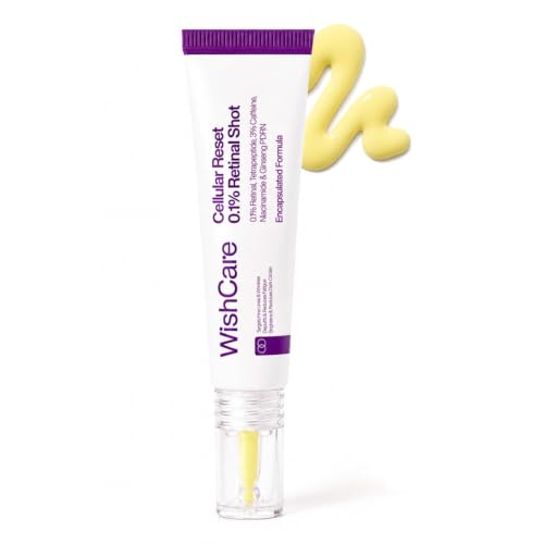 WishCare Cellular Reset 0.1% Retinal Shot- Targets Fine Lines, Wrinkles & Dark Circles | Retinol Shot Booster- 10 ml - Image 2