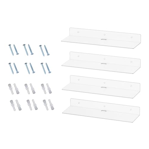 Étagères flottantes acrylique pour remédier au manque de rangement mural - 2