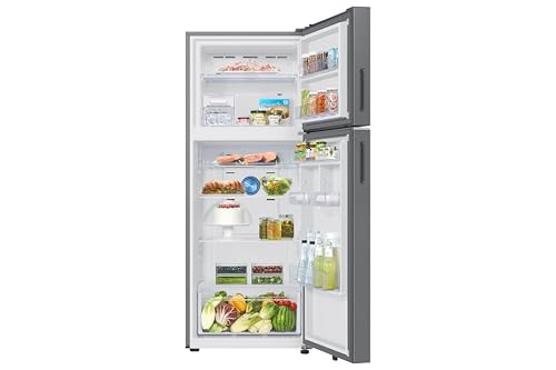 Image of Samsung 396 L, 2 Star, Convertible 5-in-1, Digital Inverter, Frost Free Double Door, Bespoke AI WiFi Refrigerator (RT41HG6A22S8HL, Silver, Light DOI Metal, 2026 Model)