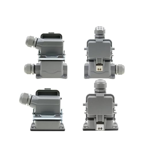 Connecteur robuste HDC-HE-06 à 6 broches 500V 16A avec prise d'aviation industrielle et couvercle