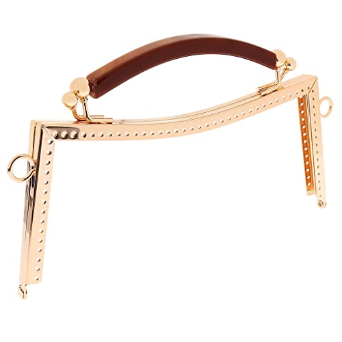 Luzhengyang Alça de arco de armação de bolsa de metal para artesanato DIY - Design bonito e elegante