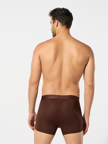 Image of ESSA Men's Ultra-Soft Modal Trunk Underwear | Moisture-Absorption with 4-Way Stretch | Breathable Contour Pouch, Microfiber Waistband with Spandex