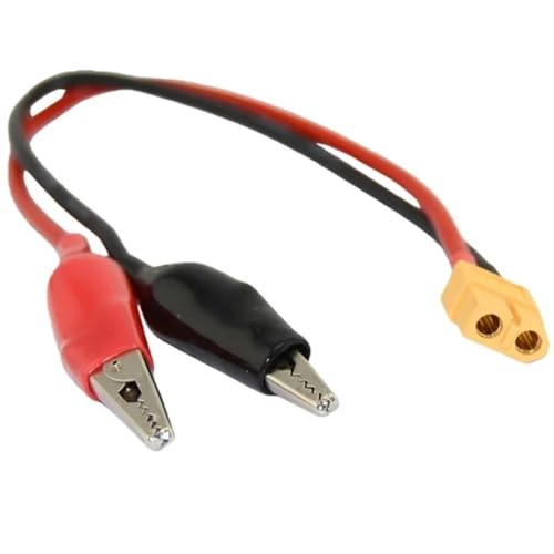 Adaptador XT60 hembra con pinza cocodrilo para cargador balanceador de batería RC M6 y UP610