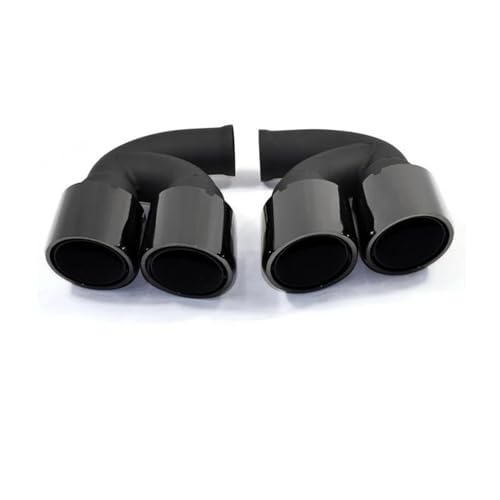 Embout d'échappement Cayenne 958 pour sublimer vos voyages en acier noir