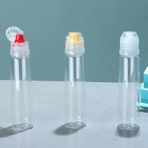 Botellas de plástico para condimentos de 72ml DINHEAROM reutilizables 8