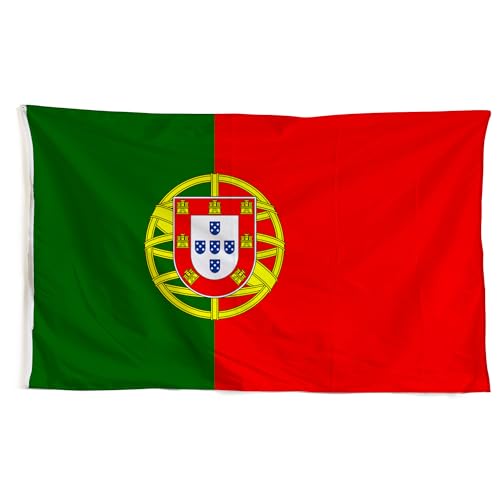 TrendandStylez Bandera de Portugal, 90 x 150 cm, con ojales para mástil, resistente a la intemperie