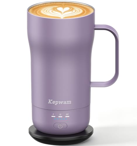 Kepwam Heated Coffee Mug T4, 16oz Smart Mug with Constant Temp Control