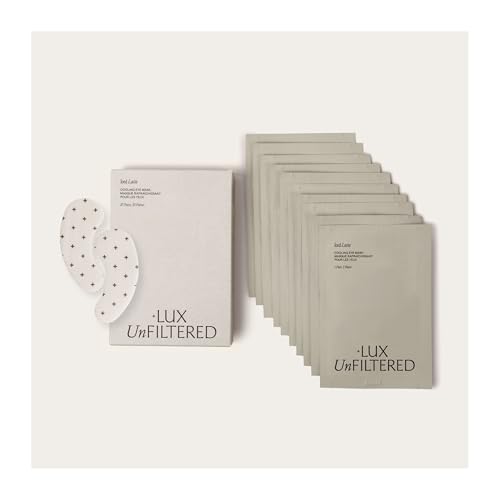 + Lux Unfiltered Iced Latte Cooling Under Eye Patches - Anti-Slip...