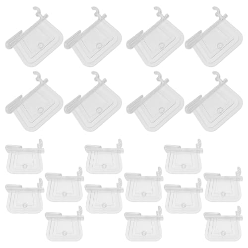Clip plástico fijo para estantes PRETYZOOM: evite caídas con este pack de 100 fijadores