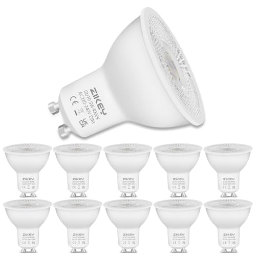 Ampoule LED GU10 dimmable ZIKEY blanc neutre 4000K lot de 10