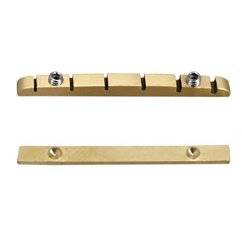 Precisions - Tuerca de guitarra de latón diseñada para guitarras eléctricas, tamaño de 42 mm, acción de cuerda personalizable para un sonido óptimo, tuerca ajustadora de altura de cuerda