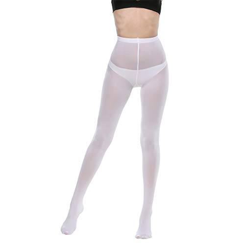 Image of MANZI Microfibre Tights for Women, Semi Opaque Solid Colored Footed Pantyhose 70 Denier