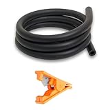 EKWB EK-Tube Zero Maintenance Soft Tubing (9.5mm ID/15.9mm OD) and EK-Loop Soft Tube Cutting Tool Bundle, 3 Meter, Black