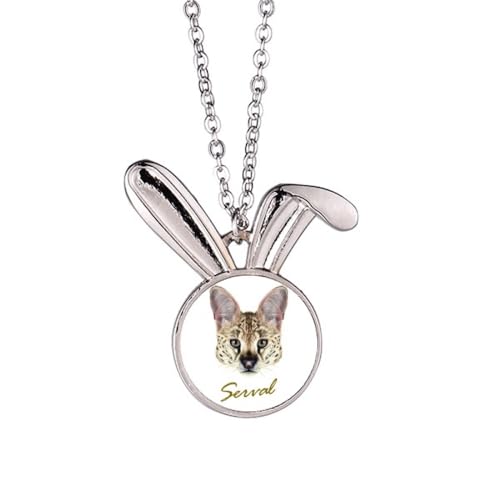 Collier lapin à pois avec sa chaîne fine ajustable en argent