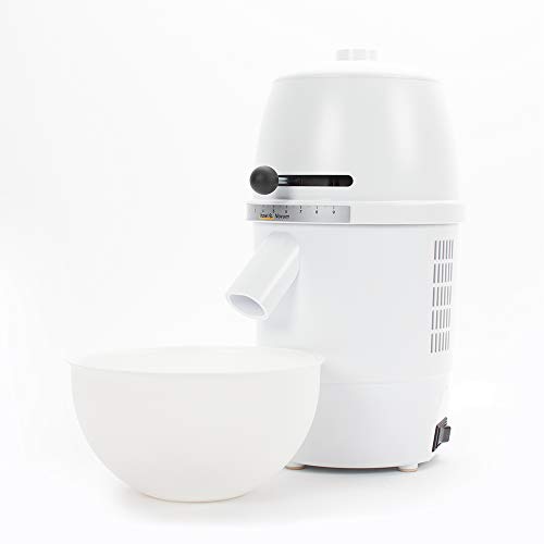 hawos Novum (Farbe: Weiß) - Elektrische Getreidemühle mit 360W Leistung in Formschönem Makrolon Kunsstoffgehäuse der Firma hawos Kornmühlen GmbH Cover