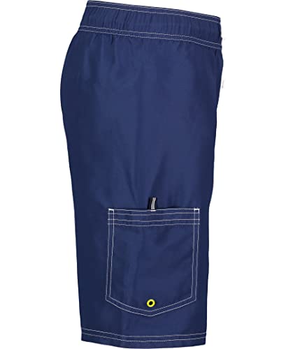 Nautica Boys' Swim Trunk With Upf 50+ Sun Protection, Side Stripe J Navy, 18-20 #TOP1