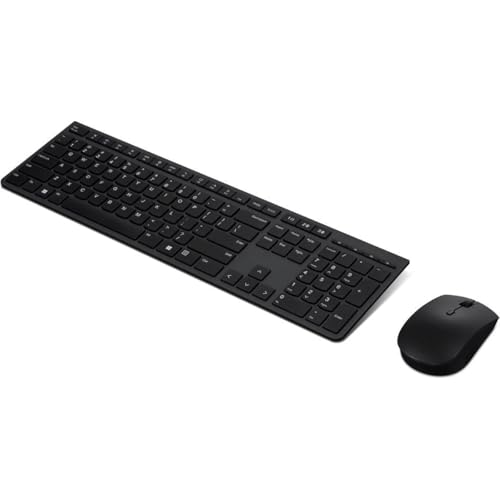 Image of Lenovo Professional Wireless Rechargeable Combo Keyboard and Mouse-US English