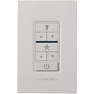 Casablanca 99195 Fan & Light Wall Remote Control White