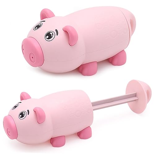 SUPVOX 1pc Play Water Water Soaker Pig Shaped Water Shooter Beach Pink