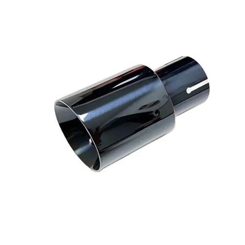 Tuyau d'échappement en acier titane noir 114mm pour personnaliser le look sportif de votre auto