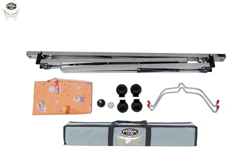Image of Cradle, Swing, Ghodiyu, Palna, Jhula for New Born Baby Boy and Girl Easy to Assemble, Portable, Lightweight, Stainless Steel, Noise Free Hanging, Strong and Safe (Square Black)