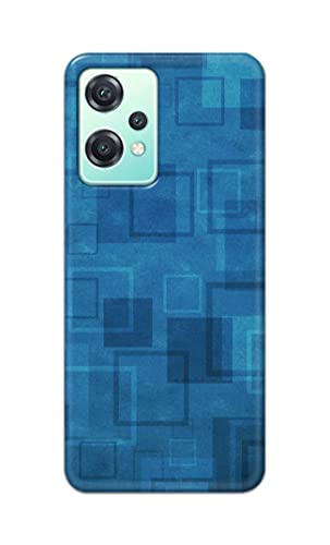 Image of Printed Hard Back Cover Case for OnePlus Nord CE 2 Lite 5G Back Cover (Plain Azure Blue) -702