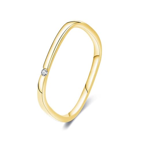 Bague Fiançailles Argent Carré le Cadeau Idéal pour Demande en Mariage